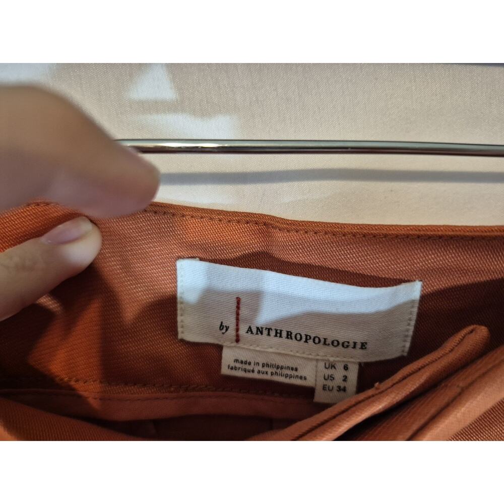 Anthropologie Conclave Trousers Rust Wide Leg Pants New 2 - Picture 8 of 12